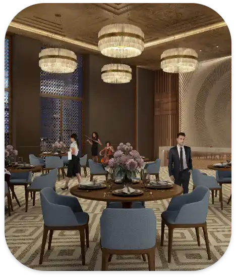 Open Banquet Hall Feature | Cardinal One Apartments
