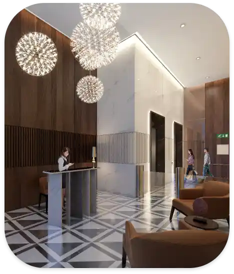 Private Lift Lobby | Cardinal One Apartments